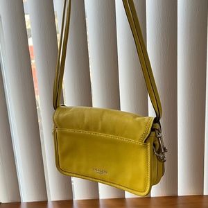 Yellow Coach Crossbody Purse